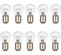 -Baz15d P21/5w Feu De Frein/Marche Arrière Feu De Position Feux De Virage Pour Voiture/Bateaux & Camping-Cars S25 12v Blanc Chaud Double Contact 10pcs