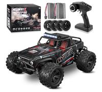 BAZADER Voiture Télécommandée Tout Terrain - 1:18 Scales High Speed 40KM/H Voiture Rc 4WD Off Road RC Truck 2 Batteries 2.4GHz Jouet Rechargeable Voiture Téléguidée pour Adultes Garçons Enfants