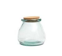 Bazar Bizar - De Belly Glazen Pot - Blauw - L