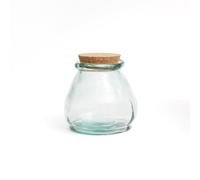 Bazar Bizar - De Belly Glazen Pot - Blauw - S