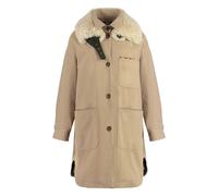 Bazar Deluxe, Femme, Manteaux, Beige, Taille: 38 FR Parka en Toile avec Col en Fourrure Amovible