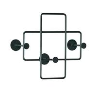 Bazar portemanteau mural petit noir Richard Lampert - LAMPERT BAZAR WAND K SCHW