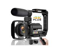 BAZARLAND30.Caméscope 4K Caméra Vidéo UHD 48MP WiFi IR Vision Nocturne,Zoom Numérique 16X .