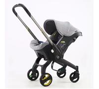 Bazarland30. Poussette 4 en 1 pour nouveau-nés, système de voyage léger et multifonctionnel. GRIS