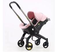 Bazarland30. Poussette 4 en 1 pour nouveau-nés, système de voyage léger et multifonctionnel. Rose.