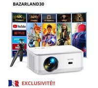 BAZARLAND30.Vidéoprojecteur portable TOPTRO X6, Full HD 1080P, 23000 Lumens, Android 9.0, Bluetooth, Home Cinéma.