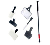 BAZEITFLOW 1 Ensemble Set de Nettoyage pour Aquarium avec Brosse Longue Manche Outils de Nettoyage de Poissons et Éponge Pratique et Durable pour Coin Aquatique