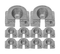 BAZEITFLOW 10 Œillets en Alliage D’Aluminium pour Tête de Coupe-Bordures Manchon à Œillets Plus Fin Trou pour Fil de Coupe-Bordures Accessoires pour Tondeuse à Gazon Lot de 10 Pièces