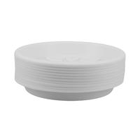 BAZEITFLOW 10 Pièces Bac d'égouttage en résine tiges soucoupes pour Pots de Fleurs Soucoupe à Pot Plateau de Plante carrée Plateau mangeoire à Oiseaux White