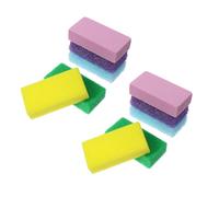 BAZEITFLOW 10 pièces Pierre Exfoliante Pédicure Double Face pour Enlever Callosités et Peau Dure Massage Relaxant Soin Anti-corps Mort Kit Multi-couleurs