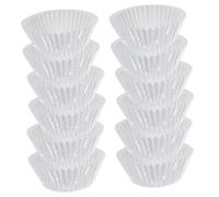 BAZEITFLOW 100 Pièces Caissettes Pâtisserie Aluminium Épaissies Mini Moules Cake et Muffin Caissettes Cupcake Jetables Argentées pour Anniversaire Mariage Fête