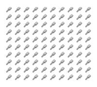 BAZEITFLOW 100 pièces Entretoises Écrous Hexagonaux Cuivre Nickelé Vis Tête Cylindrique Simple pour PCB Isolant Thermique Anticorrosion Kit de Fixation pour Électronique et Communication