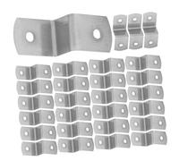 BAZEITFLOW 100 Pièces Lot de Clips Z Argentés pour Fixation Cadre Photo Supports Métalliques Lisses et Résistants Adaptés pour Dessus de Table et Toile Usage Multipurpose pour Encadrement et