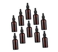 BAZEITFLOW 10pièces Bouteilles Réutilisables Avec Pipette Lot De Flacons Anti-fuite Pour Voyage Et Aromathérapie