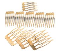 BAZEITFLOW 10pièces Lot De Peignes Latéraux Dorés Pour Femmes Accessoires Chignons Mini à Dents Clips De Séparation Sécurisés Pour Mariages Et Usage Quotidien
