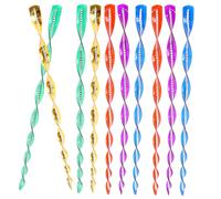 BAZEITFLOW 10pièces Spirales Répulsives pour Oiseaux Tiges Réfléchissantes pour Jardin Extérieur Outils pour Oiseaux Bâtons Anti-Pigeons pour Fenêtres