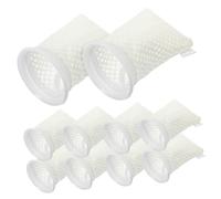 BAZEITFLOW 11 pièces Filtre Aquarium Nid Abeille Pochette Filtrante Résistante pour Aquarium Eau Salée Filtre Sédiments Maille Fine