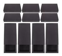 BAZEITFLOW 12 pièces Boîtes Papier Kraft Tiroir Boîtes Rangement Multifonction pour Bijoux et Petits Objets Design Compact Carton Noir Économisez Espace de Stockage