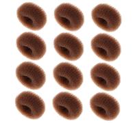 BAZEITFLOW 12 pièces Créateurs de Chignon pour Garçon Fille Petits Donuts Coiffants pour Filles Accessoires Doux pour Cheveux Sensibles Formes Faciles à Utiliser pour Chignons et Tresses