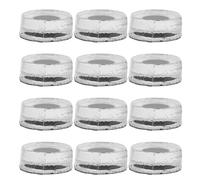 BAZEITFLOW 12 Pièces Lot de 12 Autocollants Occultants Adhésifs pour Lunettes Connectées, Films Protecteurs 0,5 Cm en Feuilles Légères pour Bloquer Lumière Led, Protection Anti-reflets Bureau