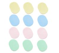 BAZEITFLOW 12 pièces Lot de Éponges Visage Démaquillantes Mousse Douceur et Rebond Nettoyage Profond et Application Maquillage Légères et Lavables pour Soin Quotidien