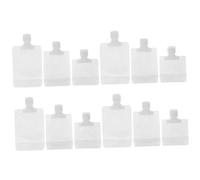 BAZEITFLOW 12 pièces Portable Lotion Bags Compact Outdoor Refillable Squeeze Pouches For Travel And Cosmetics Storage