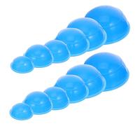 BAZEITFLOW 12 Pièces Ventouses de Massage Silicone Aspiration Puissante Kit Professionnel pour Relaxation Musculaire et Soulagement des Douleurs Adapté Au Corps Complet