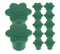 BAZEITFLOW 12pièces Couvre-Embouts pour Poteaux De Jardin Capuchons De Protection Plastique pour Tiges De Bambou Couvre-Coins De Sécurité pour Clôture Extérieure