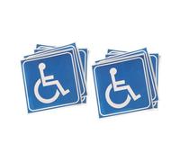 BAZEITFLOW 15 pièces Autocollants Handicapés Étanches Antirayures Stickers Accessibilité Voiture Signalisation Parking Adhésifs Intérieurs pour Porte et Vitre Véhicule