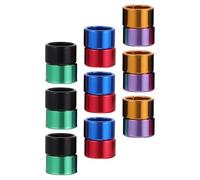 BAZEITFLOW 18 pcs Anneaux Aluminium pour Pigeons Bagues Identification Colorées pour Pattes Anneaux Ouverts Confortables pour Marquage Élevage et Gestion de Volaille