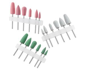 BAZEITFLOW 18 pcs Silicone Nail Drill Bits Set For Manicure Cuticle Cleaner Forets Ongles Safety Bits Lightweight And Portable For Home And Salon Use