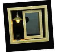 BAZEITFLOW 1ensemble Cadre Photo Commemoratif Rotatif avec Urne pour Cendres De Cadre Bois pour Animaux Et Humains