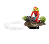 BAZEITFLOW 1ensemble Figurine Plongeur Flottant pour Aquarium Ornement Décoratif De Chercheur De Trésor pour Décorations De Bassins Et Bureaux Créatif Et Naturel