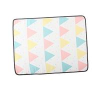 BAZEITFLOW 1pièce Tapis Rafraîchissant pour Animaux Tapis Soie Glacée Respirant pour Chiens Et Chats Motif Drapeau Coloré