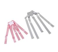 BAZEITFLOW 2 Anti-Chute Pour Chaise Haute Harnais Portable Pour Tout-Petit Harnais De Sécurité À Cinq Points Pour Chaise Haute De Restaurant Sangle De Sécurité Pour