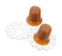 BAZEITFLOW 2 Ensembles Kit de Embouts de Parasol Plastique Protection Rayures pour Manches de Parasol Remplacement pour Solaires et Parapluies