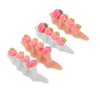 BAZEITFLOW 2 Ensembles séparateur d'ongles écarteurs d'orteils en silicone diviseur de doigt outils pour ongles espaceurs pour hommes plastique silicone