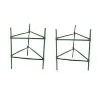 BAZEITFLOW 2 Ensembles Support de Plantes Jardin Treillis Triangle avec Crochets Tuteurs pour Concombres Poivrons Cage de Soutien pour Croissance Verticale des Légumes et Plantes Grimpantes