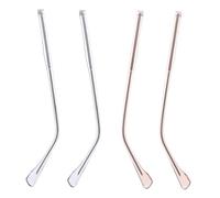 BAZEITFLOW 2 Ensembles Transparent Metal Glasses Replacement Temples Lightweight Crystal Eyeglass Arms For Frame Repair Comfortable Fit For Office And Study