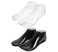 BAZEITFLOW 2 paires Shoe Form Sock Display Holder Thickened Foot Mannequin With Enhanced Support For Various Shoe And Stable Foot Model