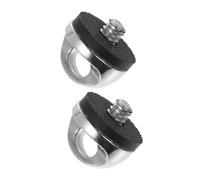 BAZEITFLOW 2 pièces Adaptateur à Vis pour Sangle Épaule Caméra Kit avec Joint Silicone Anti-Vibration Fixation Rapide pour Courroie de Cou et Dragonne