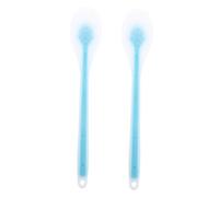 BAZEITFLOW 2 pièces Applicateur Dos pour Lotion avec Poils Doux Brosse Dos pour Application Crème Confortable Outil Pratique et Peu Encombrant pour Toutes Peaux