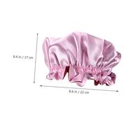 BAZEITFLOW 2 pièces Bonnet Satin Garçon Fille Rose Élastique Confortable pour Protection Cheveux Sommeil Maison Voyage