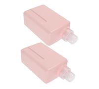 BAZEITFLOW 2 Pièces Bouteilles Recharges Carrées pour Lessive Distributeur Plastique Étanche pour Shampooing Assouplissant et Liquide Vaisselle Organisateur Multifonction pour Maison et