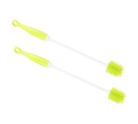 BAZEITFLOW 2 pièces Brosse de Nettoyage à Long Manche pour Biberons et Bouteilles Étroites Lot de Flexible et Résistante pour Gourdes et Tasses Isothermes Rangement Facile avec Anneau