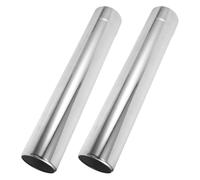 BAZEITFLOW 2 Pièces Conduit de Cheminée Extérieur en Acier Inoxydable pour Poêle à Bois, Tuyau Résistant et Facile D'entretien, pour Chauffage en Plein Air et Camping