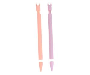 BAZEITFLOW 2 pièces Coque de Protection Antidérapante Silicone pour Stylet Première Génération Lot de Housses Souples Coloris Écureuil et Accessoires Stylus Pen Protège Chutes et Rayures