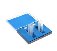 BAZEITFLOW 2 pièces Cuvettes Quartz Lot pour Spectrophotométrie Uv-visible Transparentes et Précises pour Analyse Comparative Laboratoire