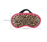 BAZEITFLOW 2 pièces de Sommeil Satin Imprimé Cache Œil Doux et Occultant pour Voyage et Détente Fatigue Oculaire Confortable