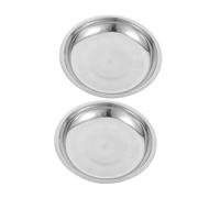 BAZEITFLOW 2 pièces Gamelles Acier Inoxydable pour et Chiens Lot de Bol à Nourriture et Eau Facile à Nettoyer Design Profond pour Confort Optimal
